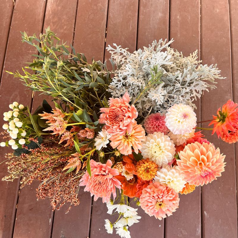 Bridal shower florals supplied in bulk for a bloom bar